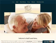 Tablet Screenshot of abellfuneralhome.com